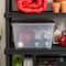 IRIS® Stack & Pull™ Clear Storage Box with Gray Lid